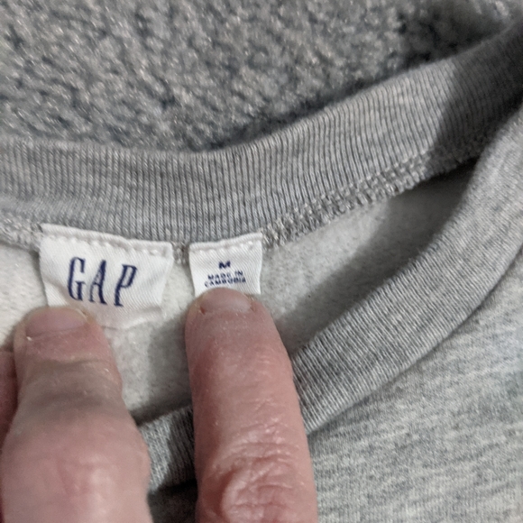 Gap grey soft sweatshirt long top - Picture 2 of 3